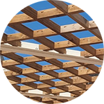 Ombrière en claire-voie