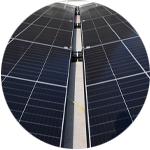 Ombrière en panneaux photovoltaïques